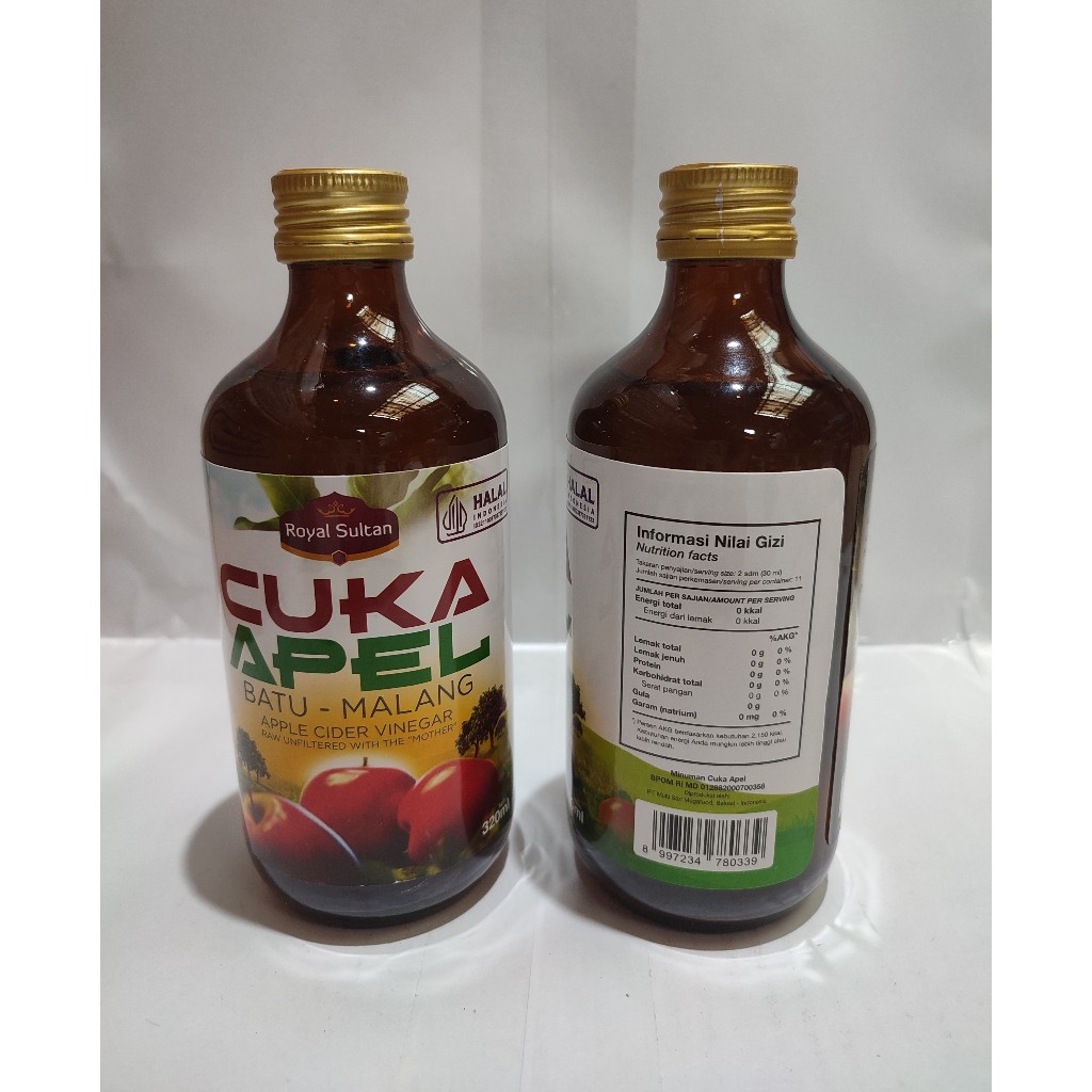 

Cuka Apel Murni 320ml - Diet Detoks - Apple Cider Vinegar With Mother