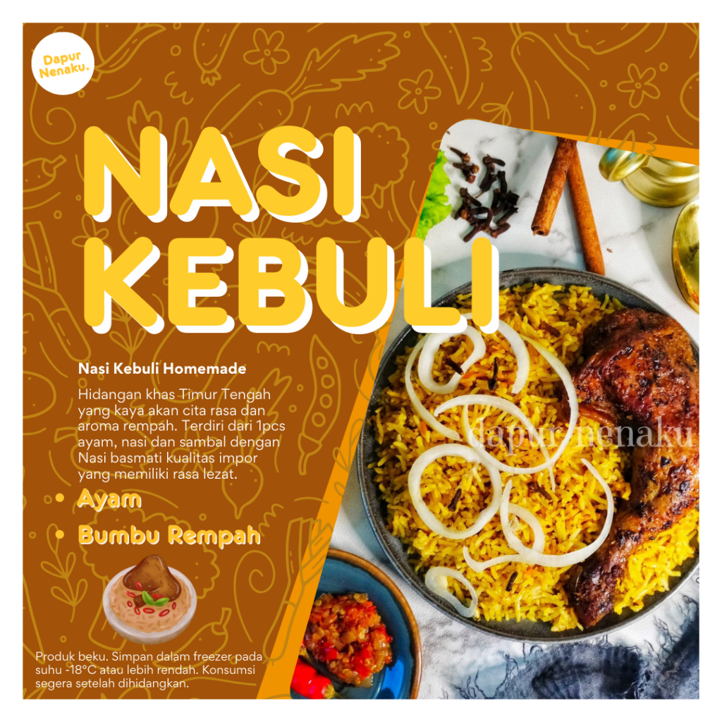 

Nasi Kebuli Frozen Premium 1pack - dapurnenaku