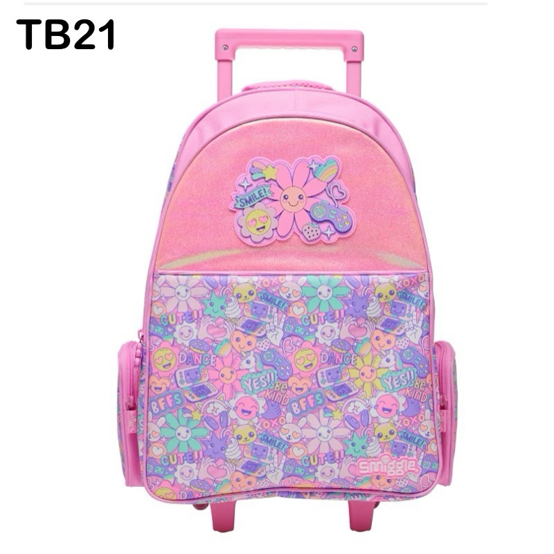 TROLLEY ANAK SD TB21 FLOWER PINK