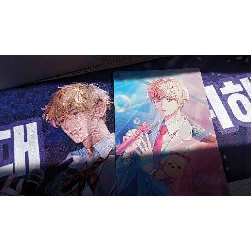 (BOOKED) Official Slogan & Mini Poster Manhwa Novel DMJ Debut Or Die Testar Moondae 데뷔 못 하면 죽는 병 걸림