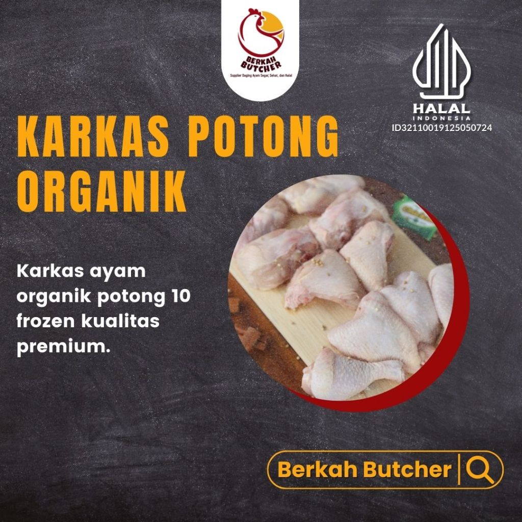 

Daging Ayam Potong Organik - Berkah Butcher