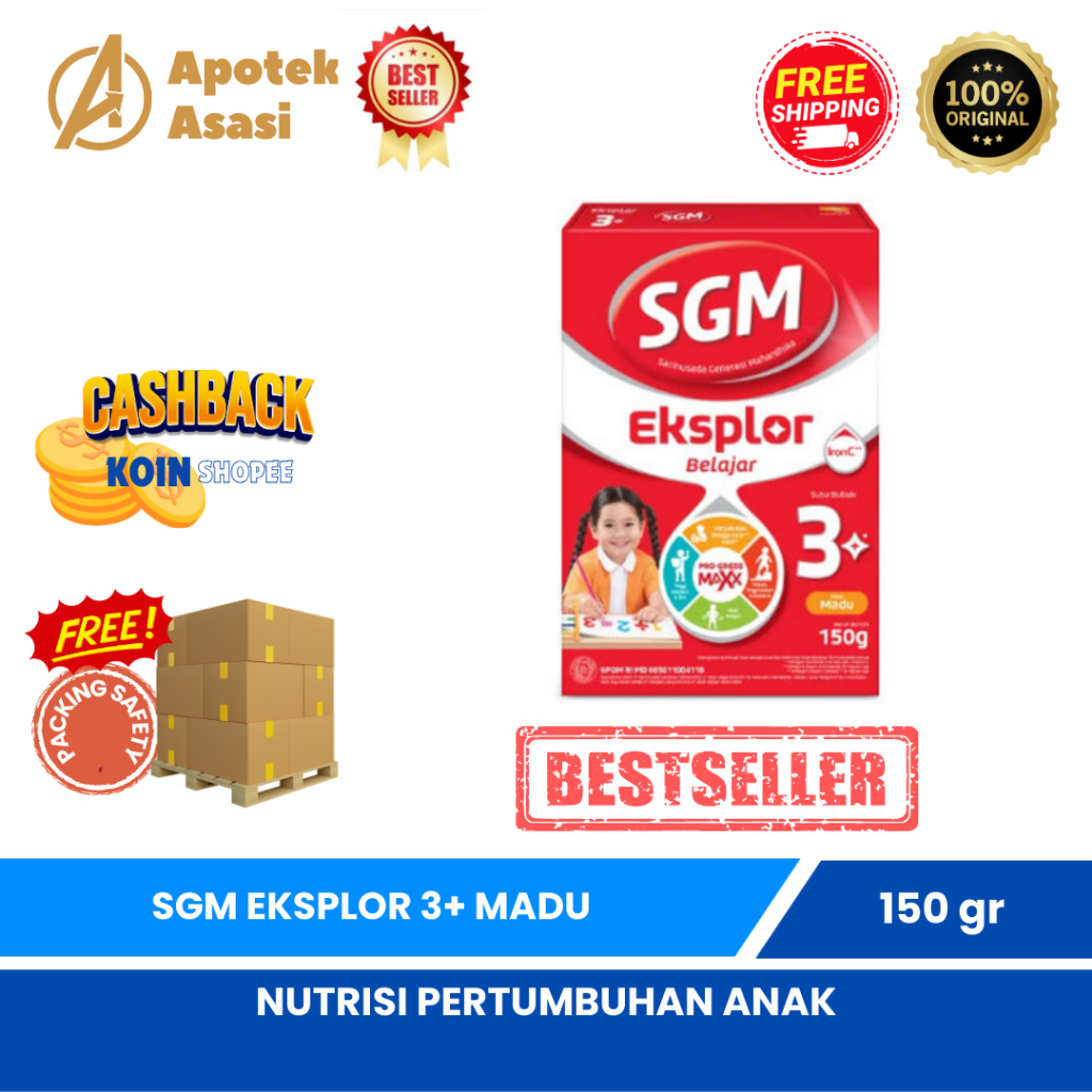 

SGM EKSPLOR 3+ USIA 3-5 TAHUN MADU 150 GR BOX