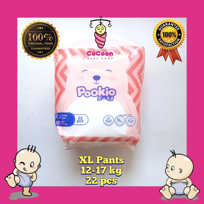 Popok Bayi Pokio Pookio Pants Celana XL22 XL 22