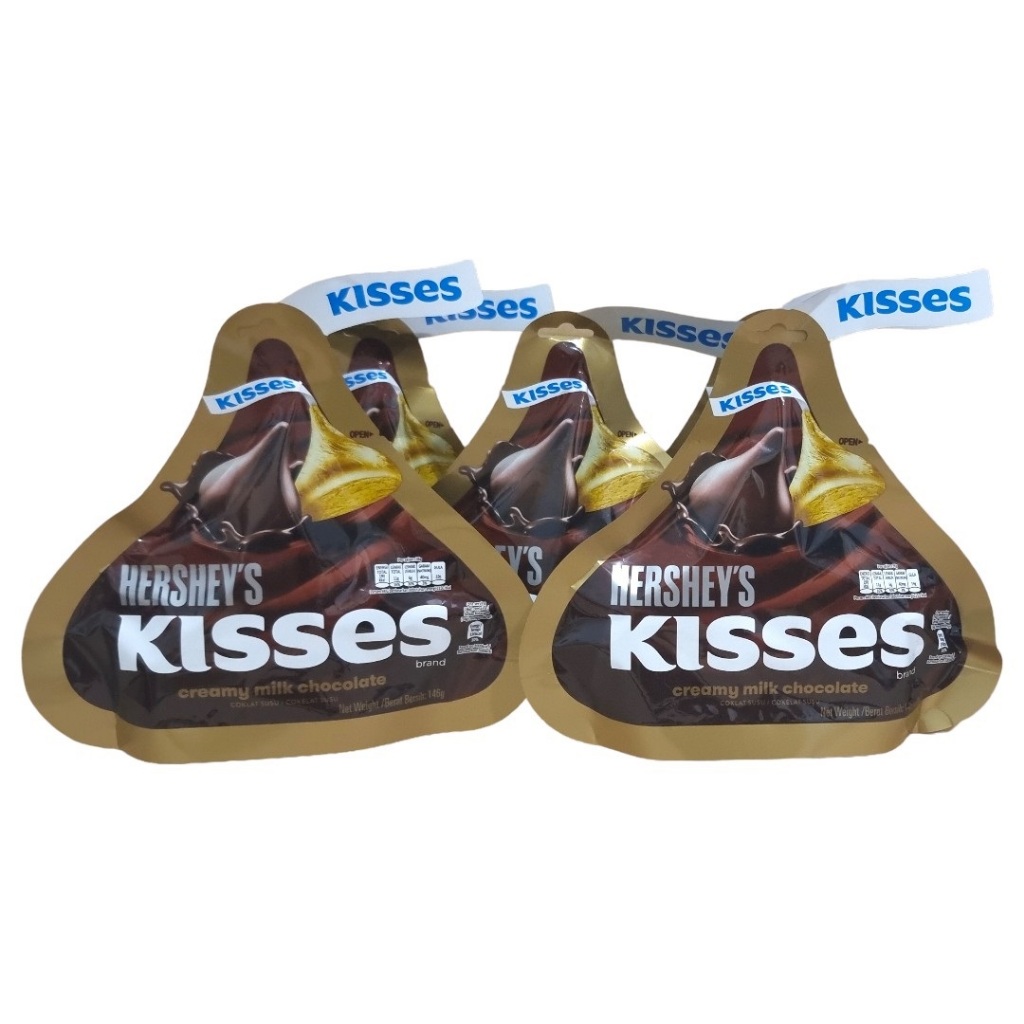 

Coklat Cokelat susu Milky Chocolate Hershey Hersheys Hershey's Kisses 146 Gram (Pack)