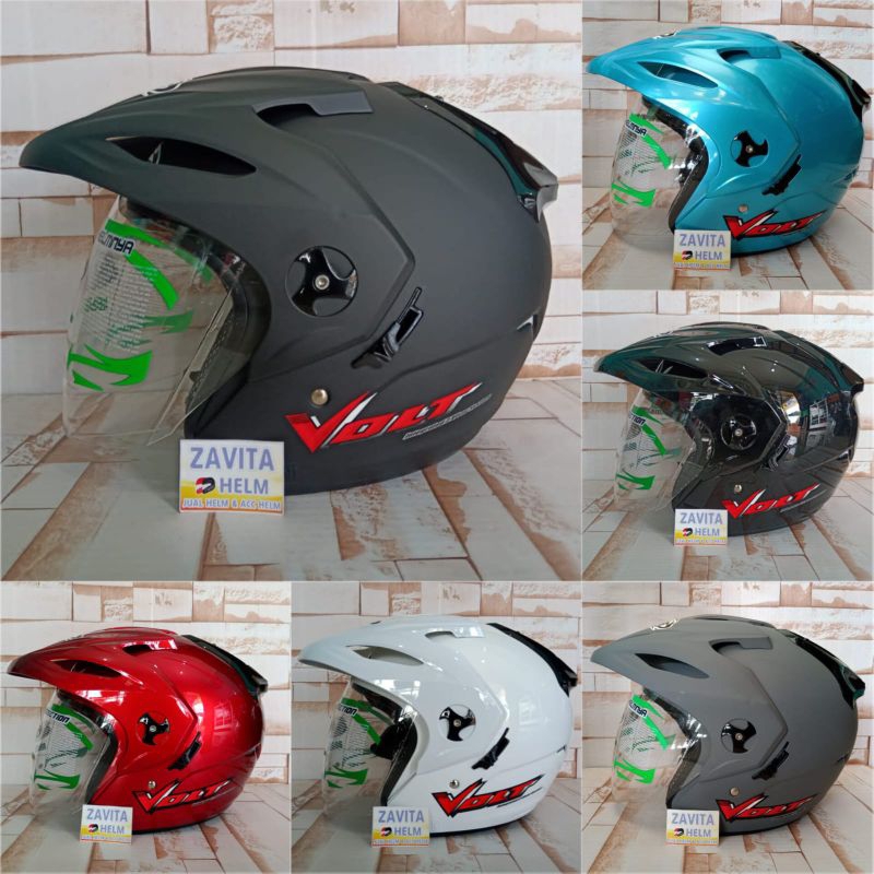 Helm VOG Volt Solid Double Visor Original