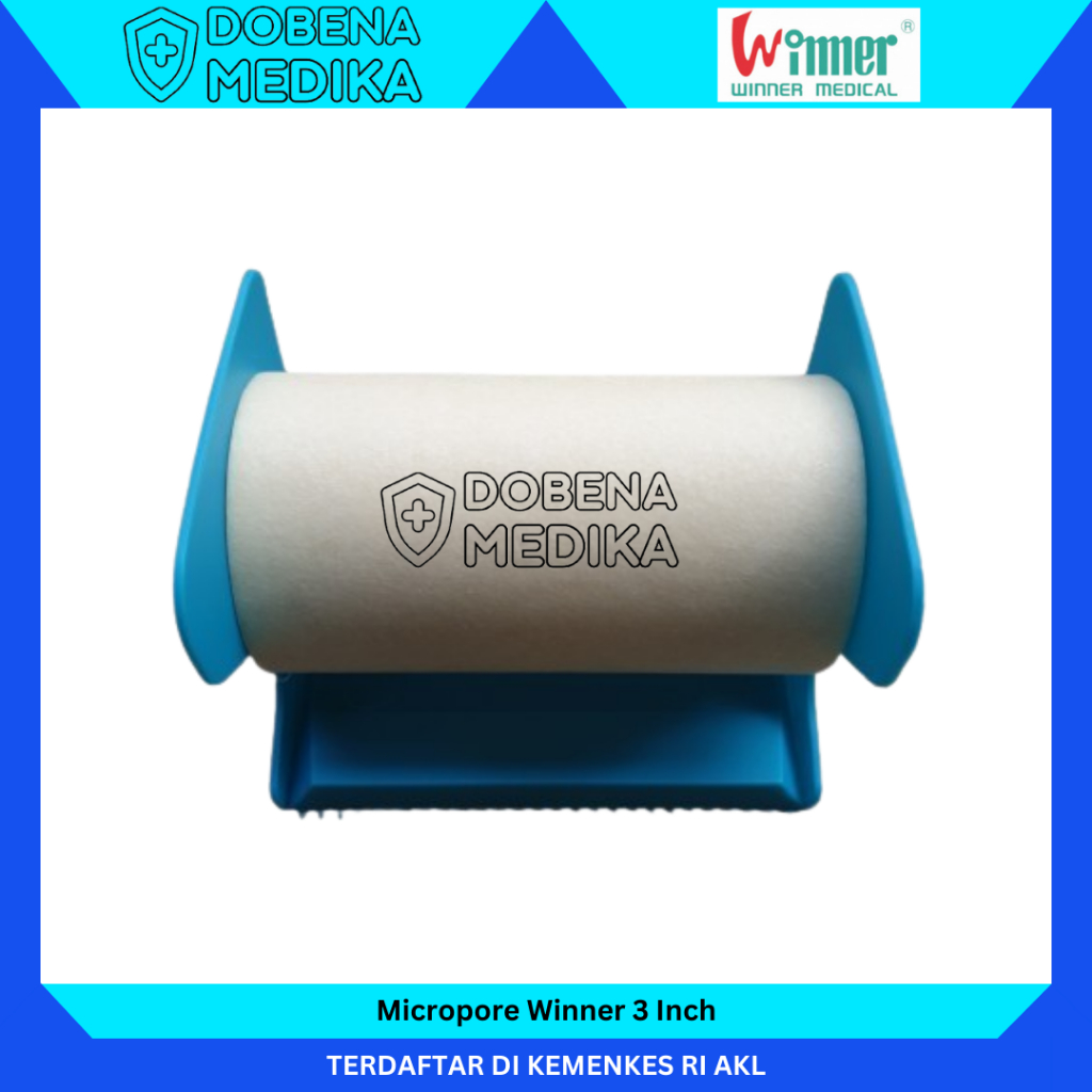 Winner Micropore Plester Roll Putih 3 inch