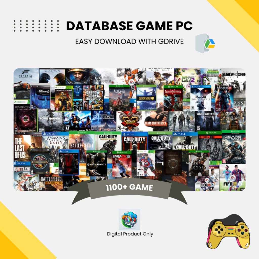 DATABASE RIBUAN GAME PC - GDrive - TERMURAH