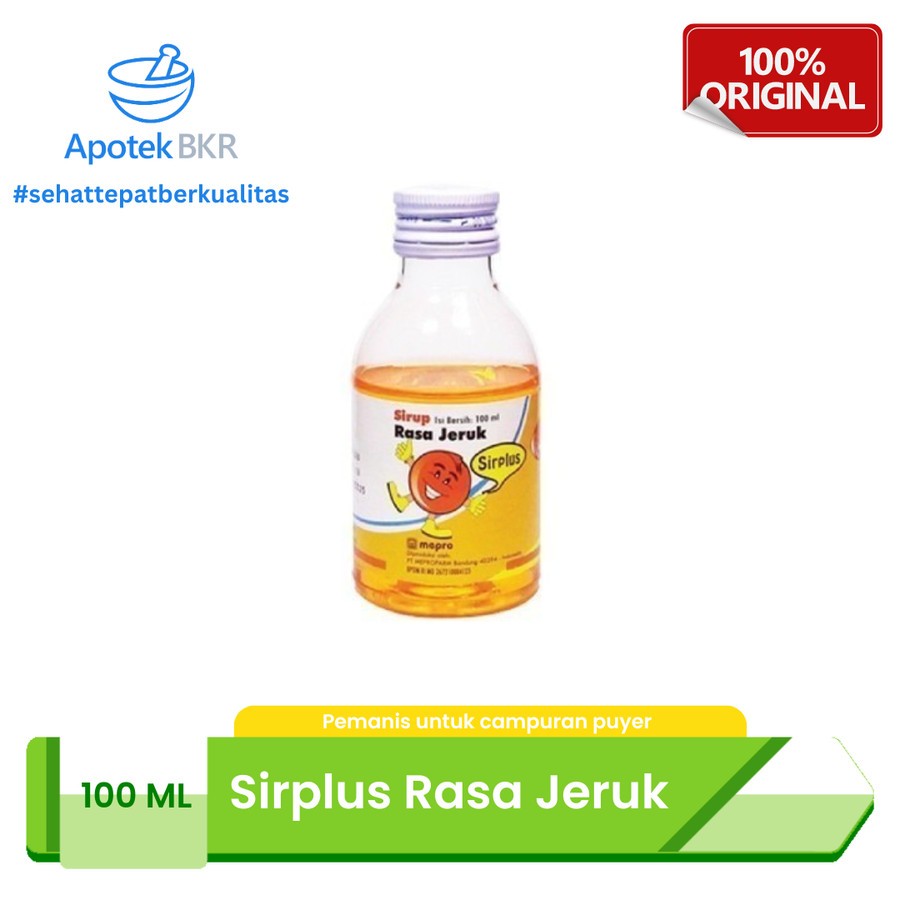

Sirplus Sirup 100 Ml Rasa Jeruk