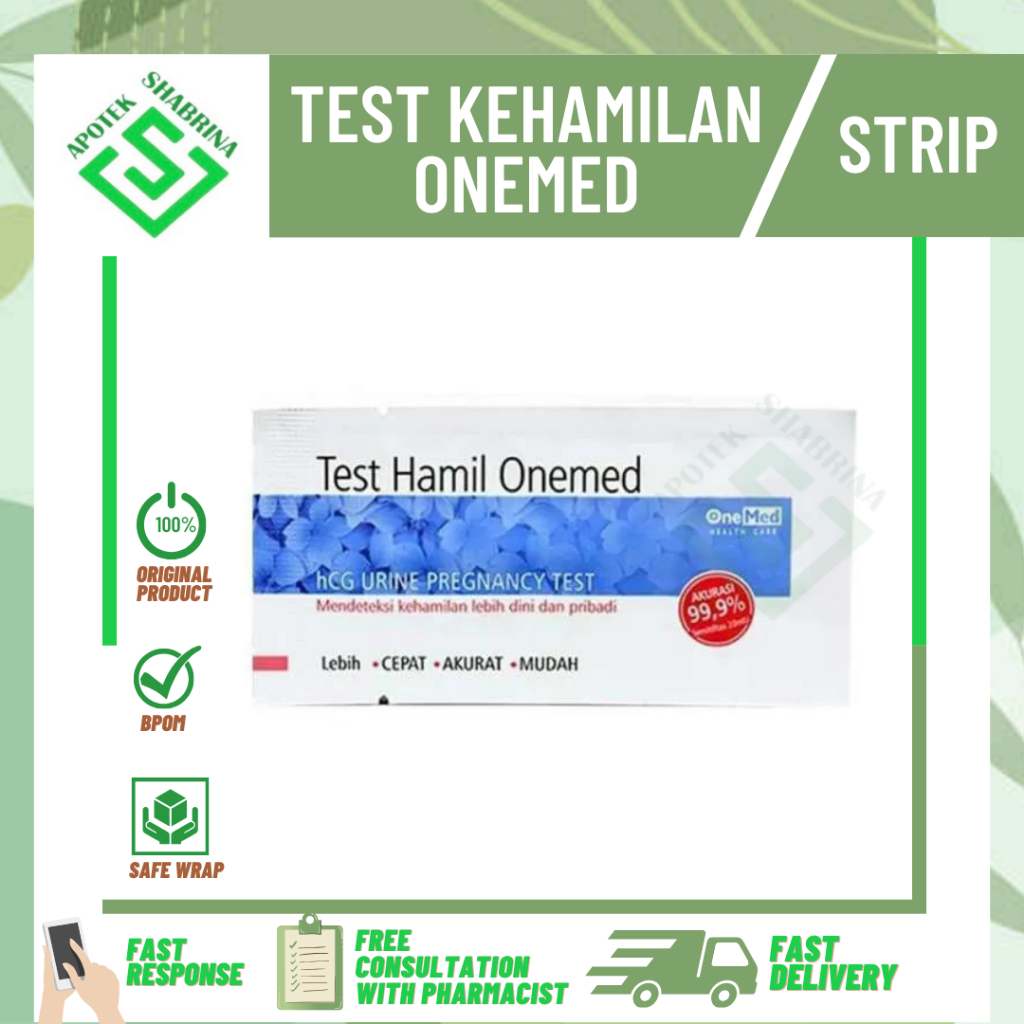 TEST KEHAMILAN ONEMED / ONE MED/ TESTPACK STRIP MURAH/ TESPEK/ TESTPEK/ TEST PACK