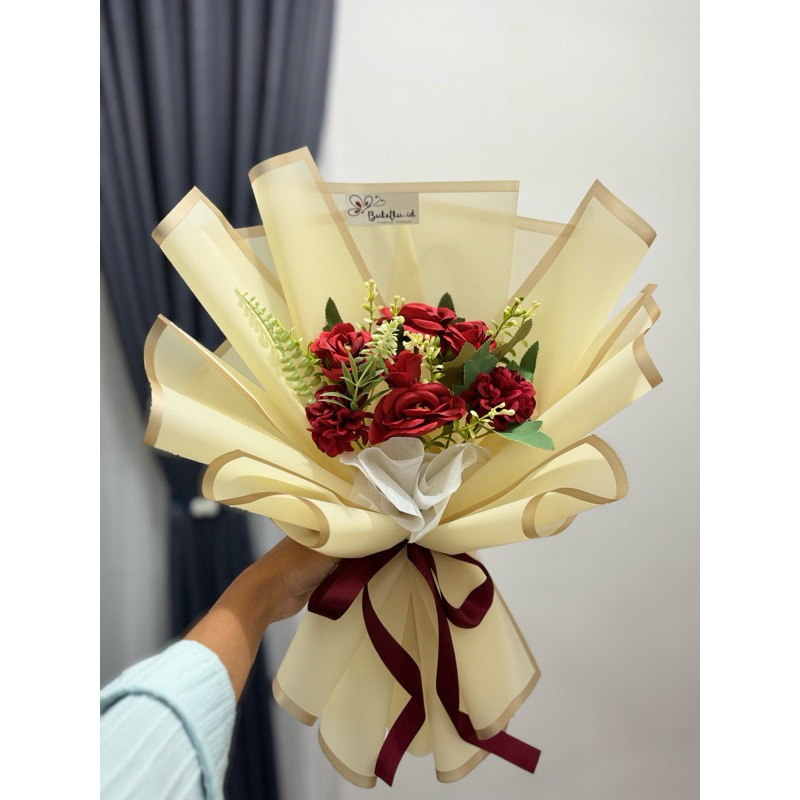 

Ready stock Batam Flowers bouquet Medium / Buket bunga