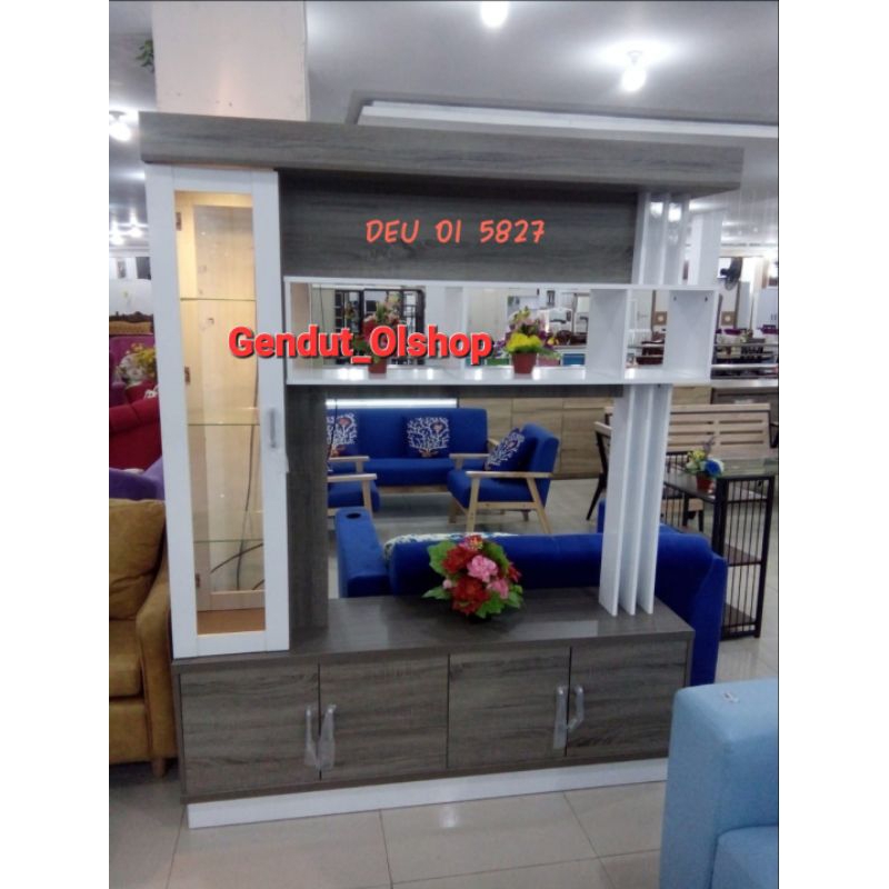 (Khusus Wilayah Kota Palembang) Lemari Hias / Lemari Buffet TV, Lemari Rak TV, Buffet TV, Toppan DEU