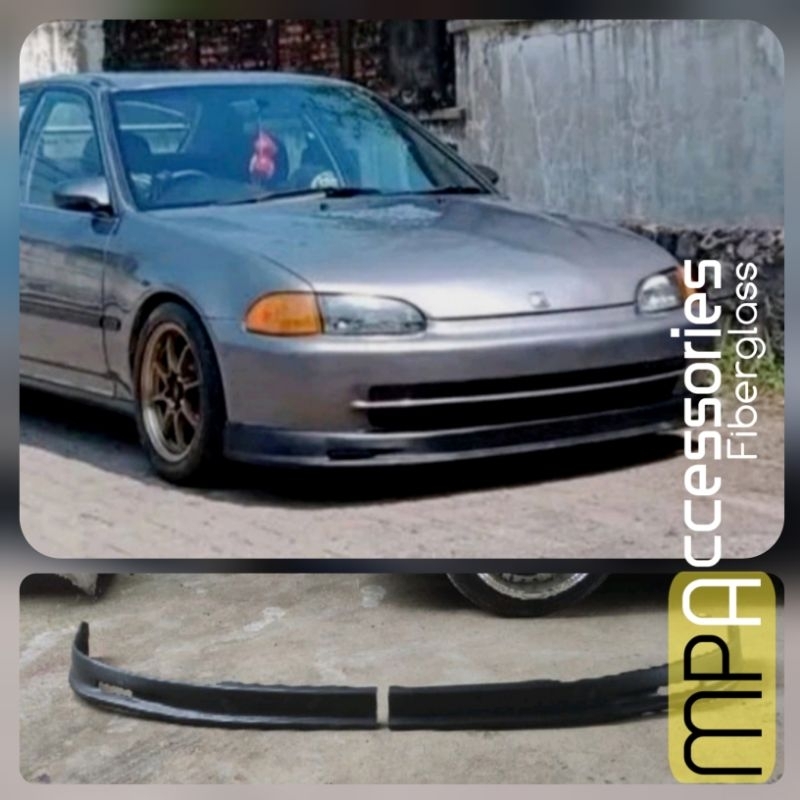 Lips add-on bodykit bumper bemper depan Honda grand civic atau civic genio 1987-1991