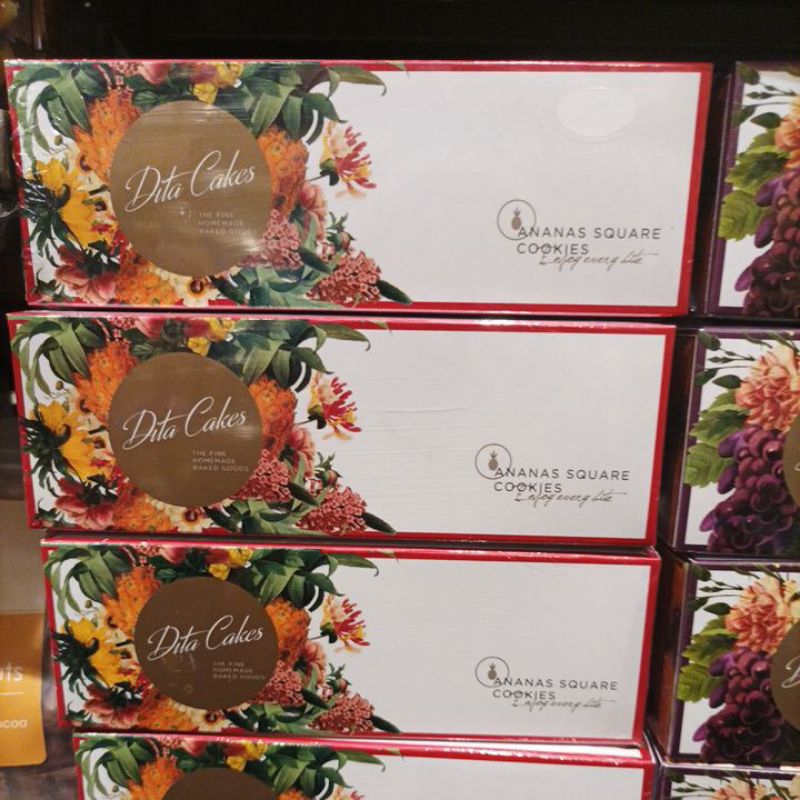 

Ananas Square Cookies By Dita Cakes Bandung 450gr Box