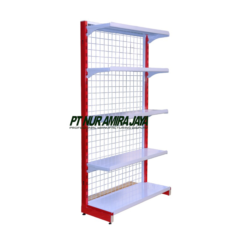 Rak minimarket wall star 5 susun berbagai ukuran Tinggi 120 150 170 180 200