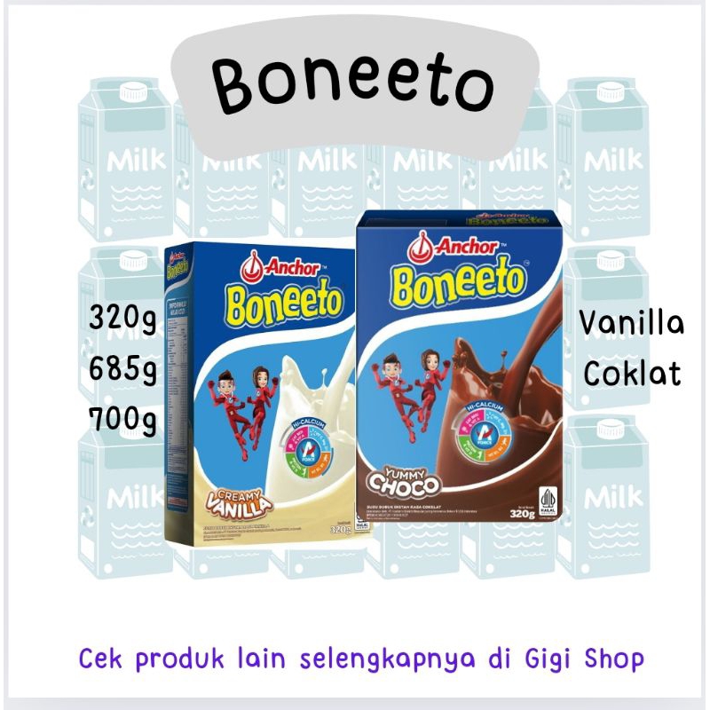 

BONEETO Susu Pertumbuhan Tulang dan Daya Tahan Tubuh anak