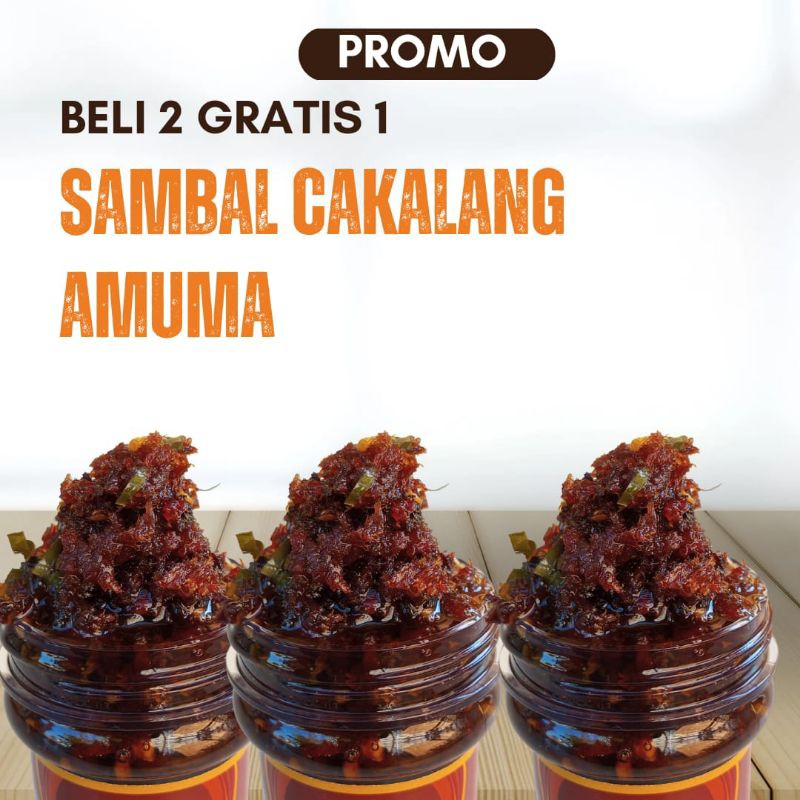 

[PROMO BELI 2 GRATIS 1] Sambal Cakalang Amuma Khas Madura