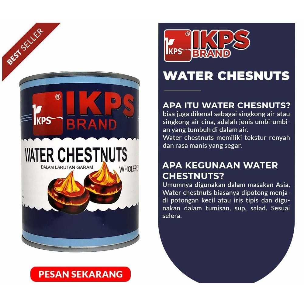 

Water Chestnuts 567g "IKPS" / Kacang Kastanye dalam kemasan kaleng