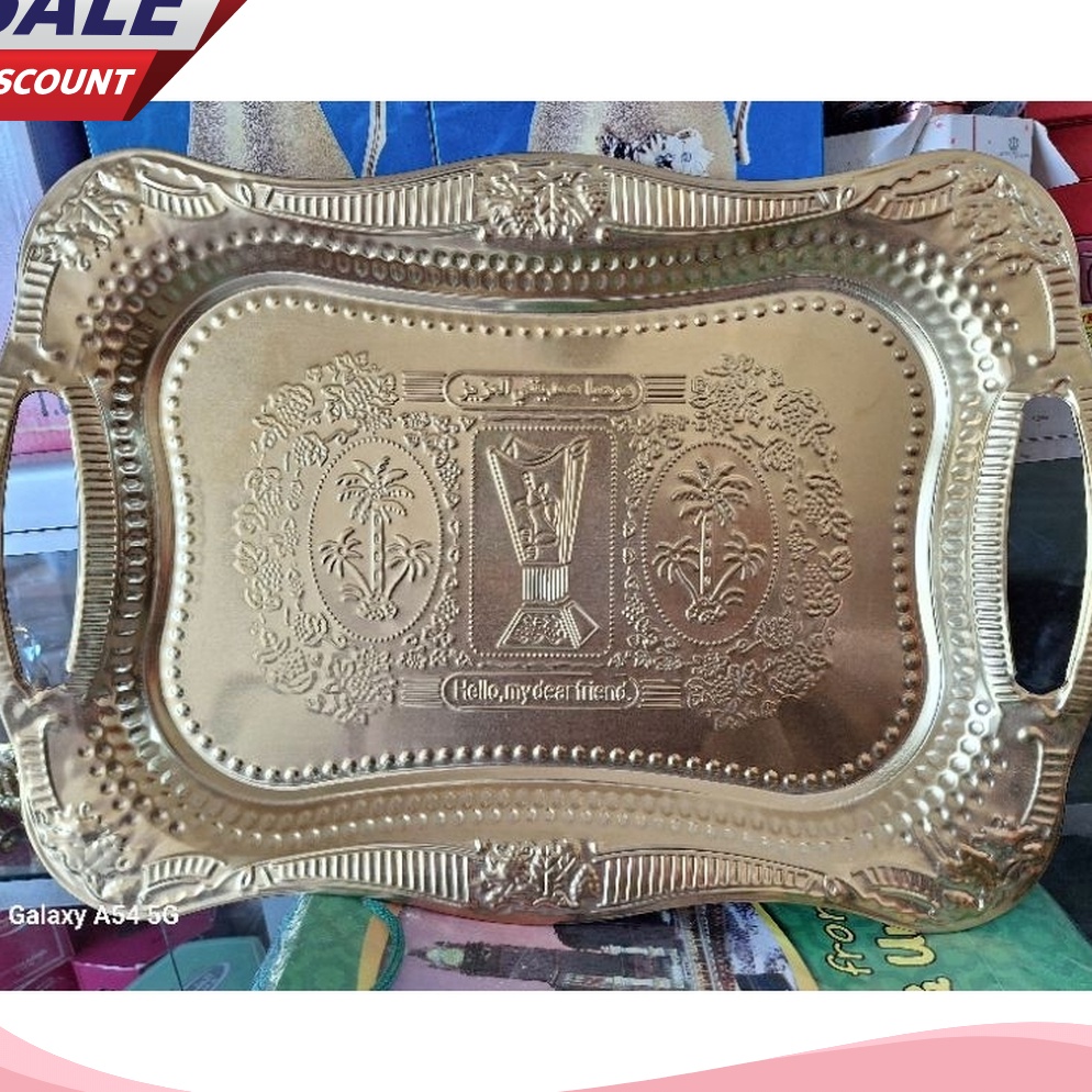 SERU nampan kuningan oleh oleh haji dan umrah