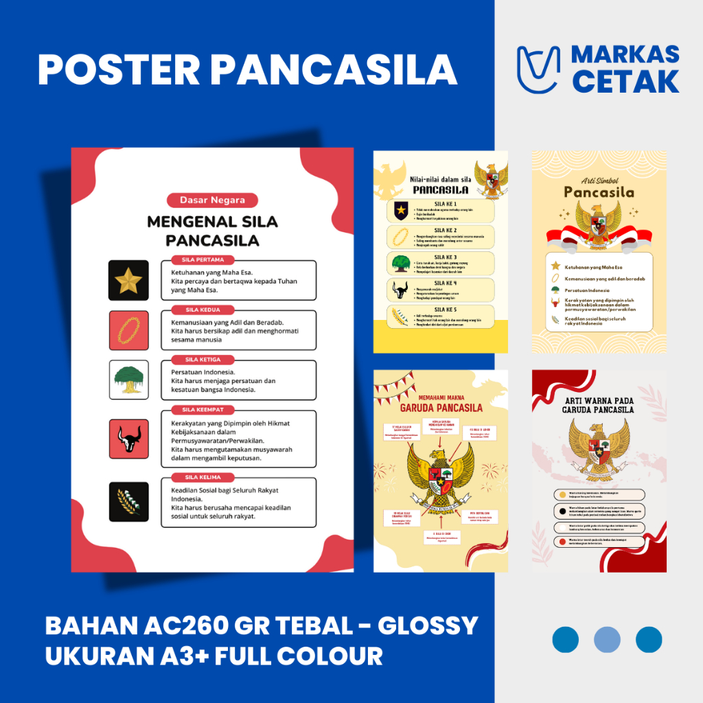 [POSTER] Poster Sekolah - Poster Edukasi Anak - POSTER PANCASILA