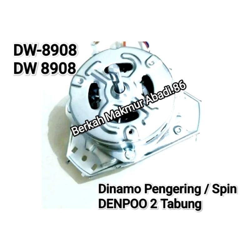 Dinamo Pengering Mesin Cuci DENPOO DW-8908 / DW 8908 Mesin Dinamo Spin / Pengering Denpoo Dw8908 Den