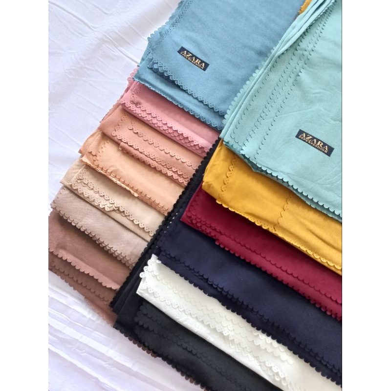 hijab segiempat polos syar'i azara ukuran 130x130