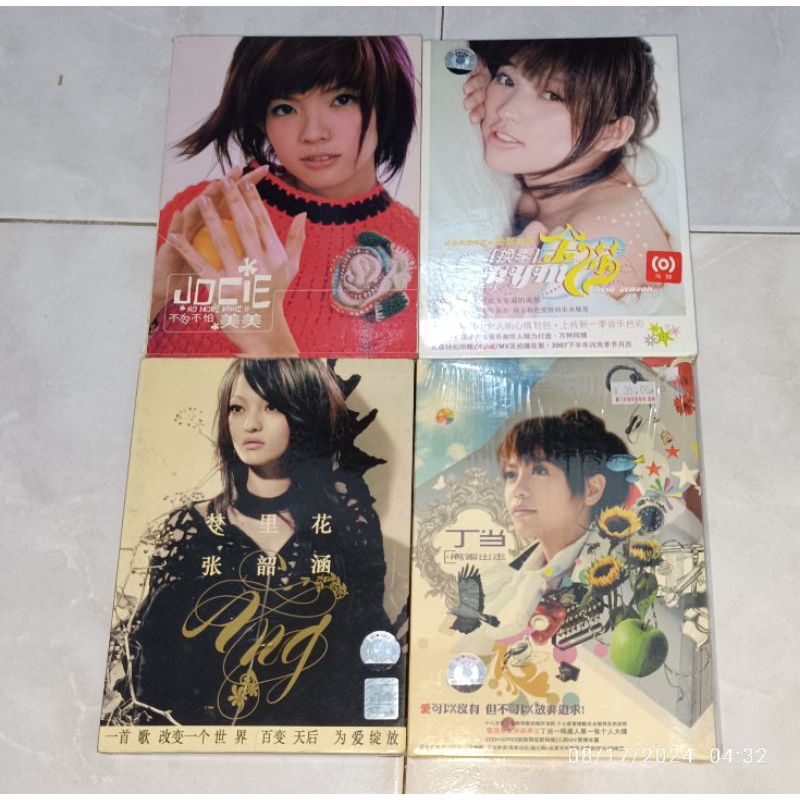 cd + vcd / dvd Mandarin JOCIE-No More Panic / KYM-New Season / ANGELA CHANG / DING DANG