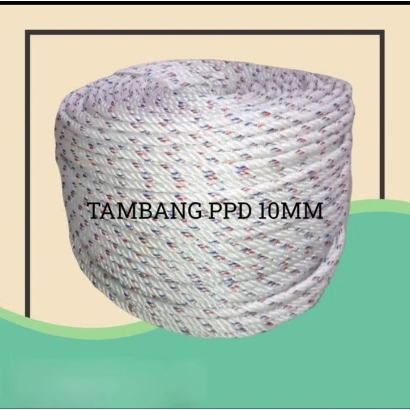

TALI TAMBANG PPD 10MM / TALI IKAT MOBIL / IKAT TRUK ISI 100 METER
