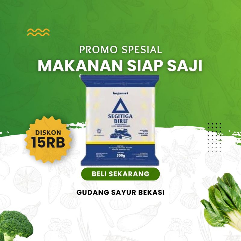 

Tepung Terigu Bogasari Segitiga Biru 500 gr