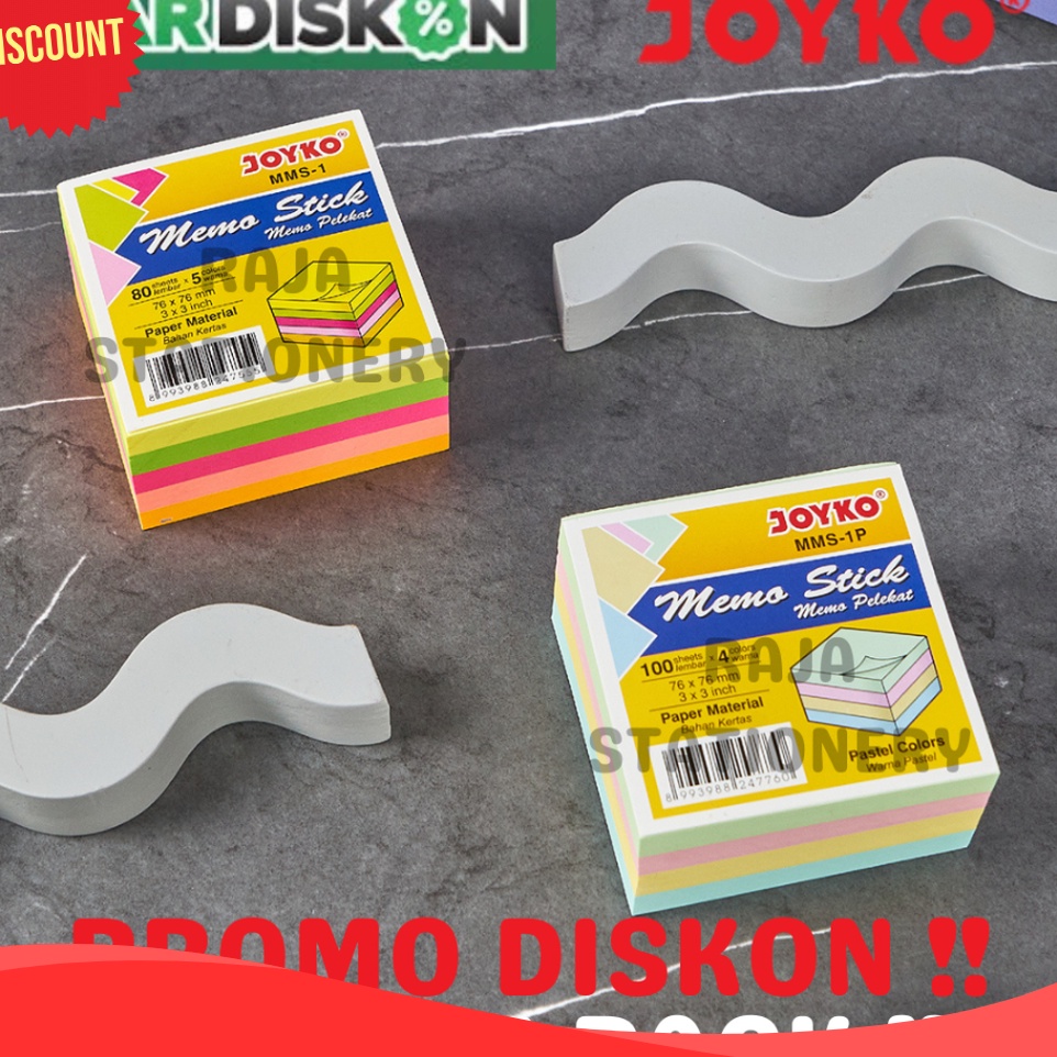 

GEBYAR PROMO MEMO STICK STICKY NOTES 8 CM KERTAS MEMO TEMPEL CATATAN MMS1 MMS1A MMS1P MURAH BERKUALITAS