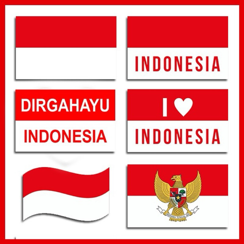

Sticker Bendera Pipi Merah Putih | Stiker Pipi Lambang Indonesia Merdeka