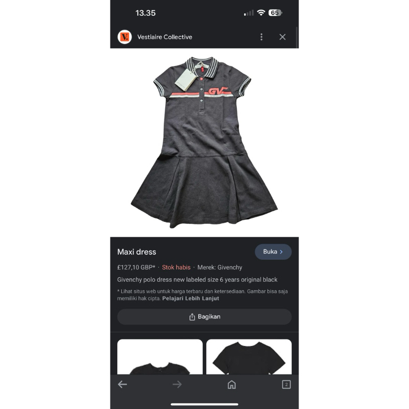 givenchy kids anak authentic original preloved second