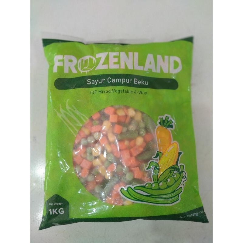 

mix vegetable frozenland 4 way 1kg