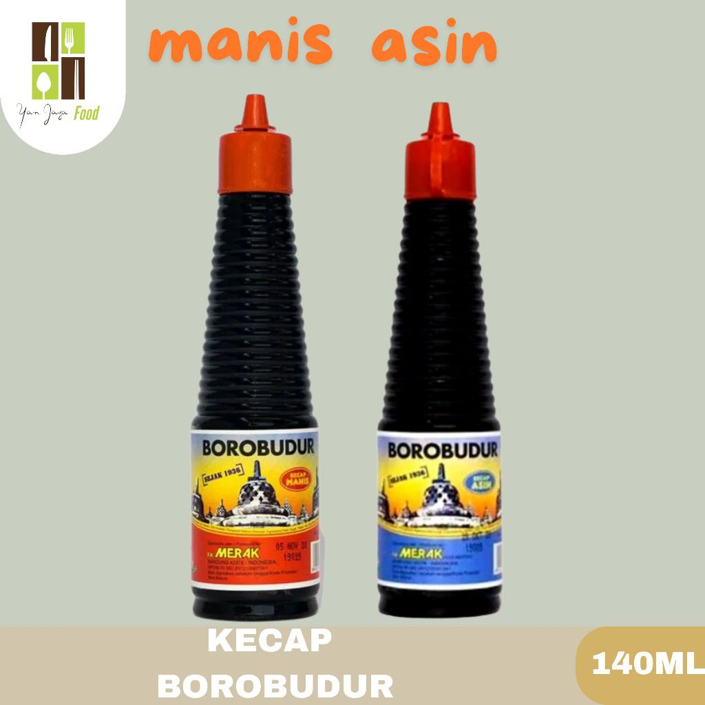 

Kecap manis Borobudur / kecap Manis / Kecap Asin Borobudur Spesial Kemasan 140ml