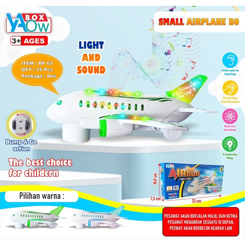 MAINAN AIRBUS MAINAN PESAWAT BATERAI MAINAN PESAWAT MAINAN ANAK MAINAN PESAWAT TERBANG