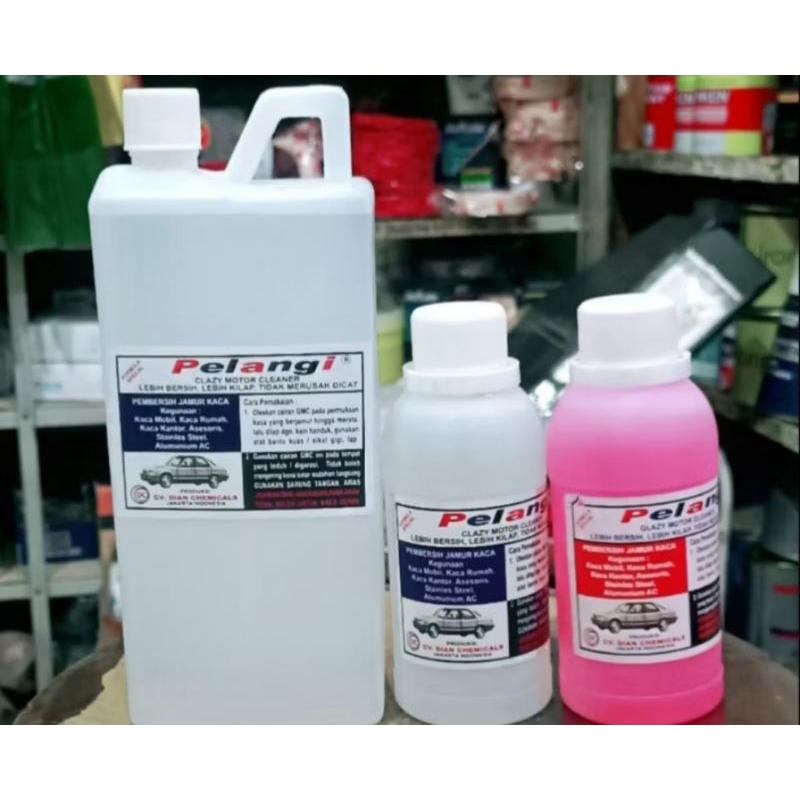 PELANGI-OBAT PEMBERSIH JAMUR BODI MOBIL | KACA MOBIL | KERAK VELK | KERAK MESIN | KERAMIK |