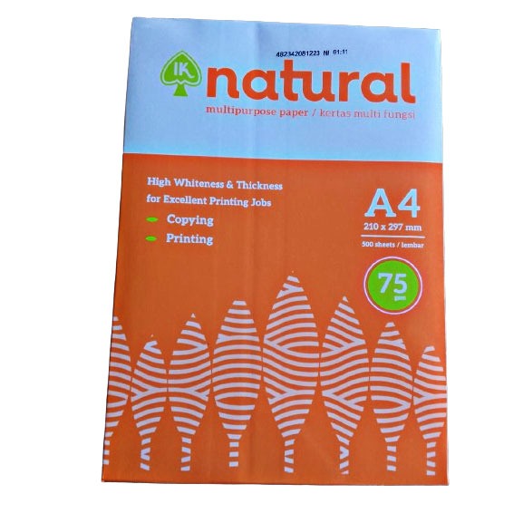 

Kertas HVS A4 75 Gsm Natural