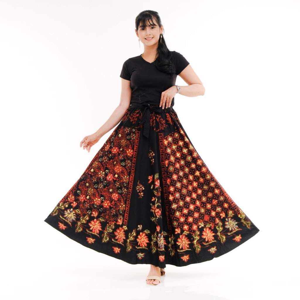 ROK BATIK PAYUNG JUMBO DEWASA PANJANG LEBAR BATIK CAP PREMIUM