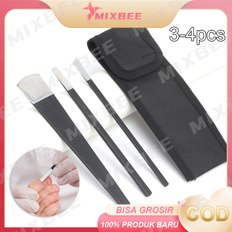 3/4Pcs/Set Pisau Kuku Cantengan / Manicure Pedicure Tools / Gunting Kutikula stainless pisau merawat