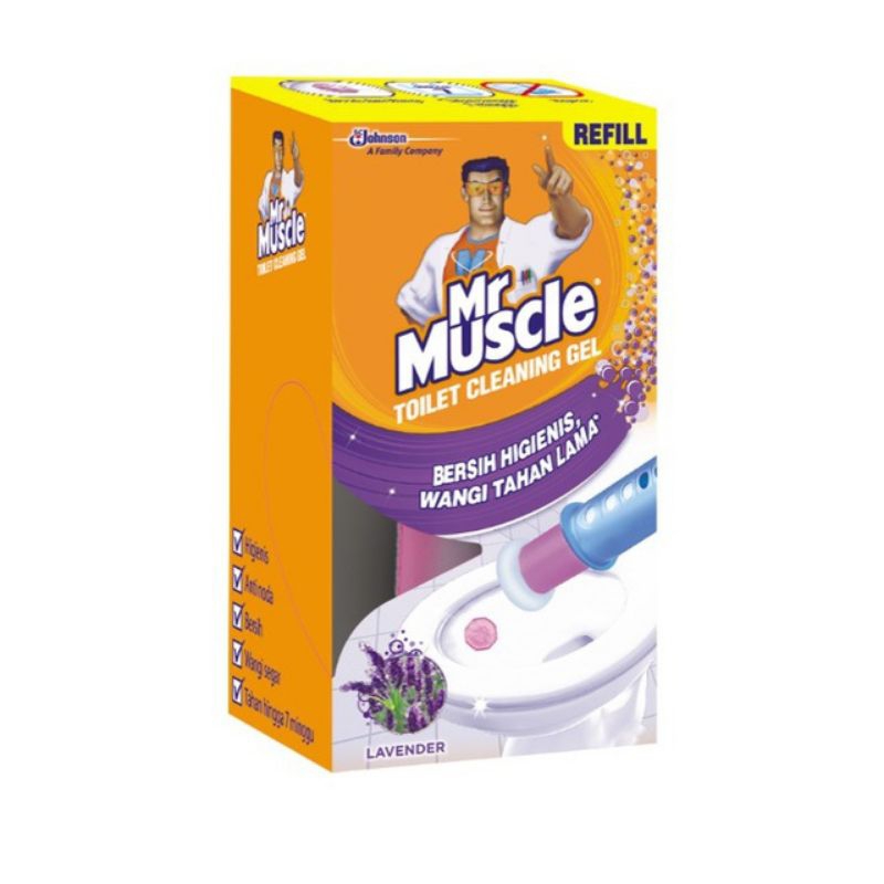MR MUSCLE TOILET CLEANING GEL ALAT & REFILL