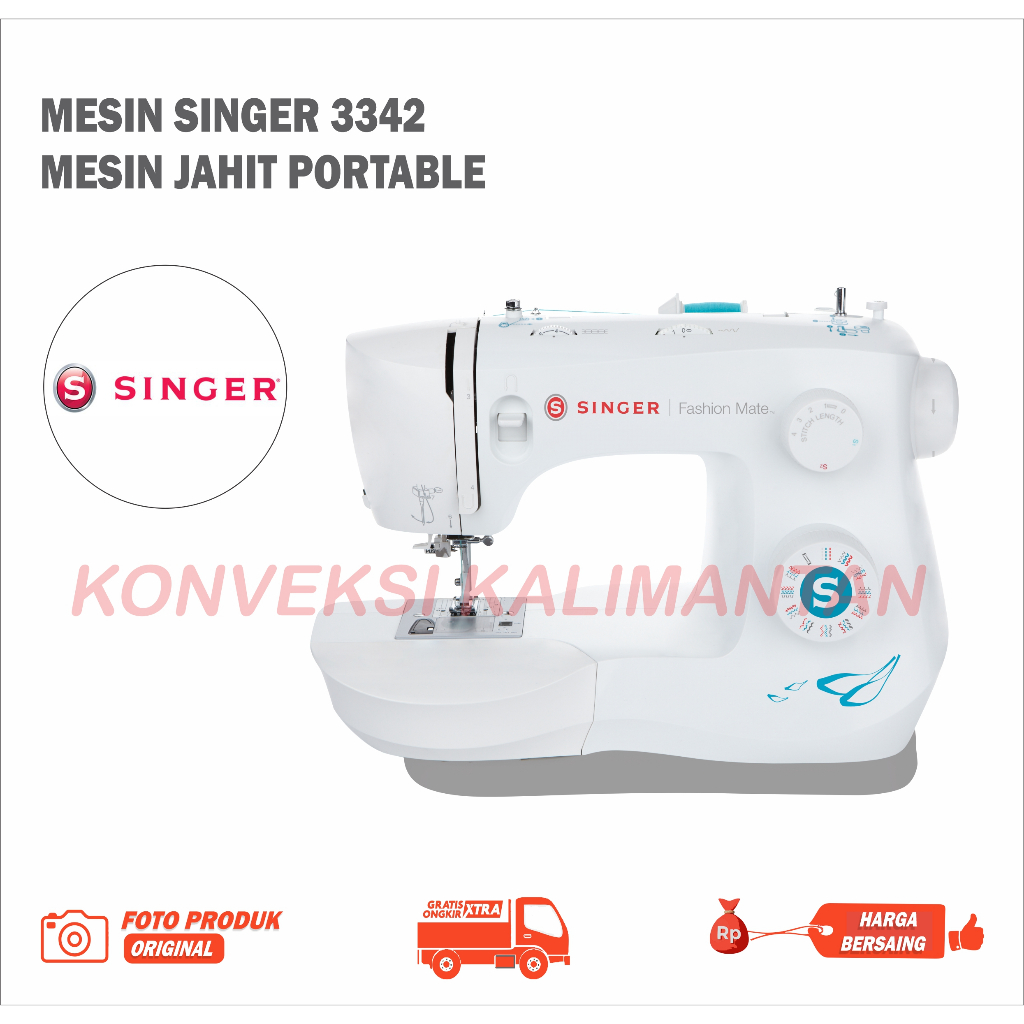 MESIN JAHIT SINGER FASHION MATE 3342 / MESIN JAHIT SINGER PORTABLE