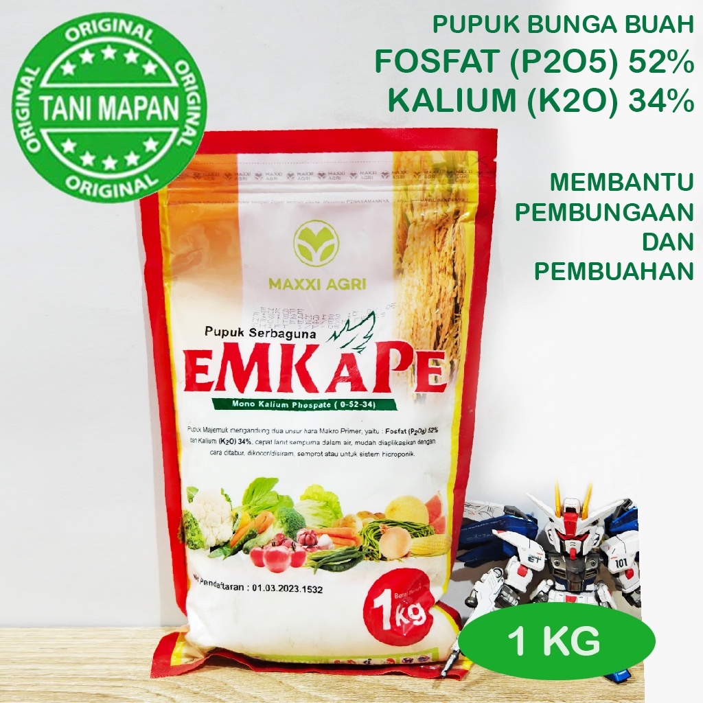 EMKAPE - MKP 1 KG (PUPUK PEMBUNGAAN) Exp Sept 2030