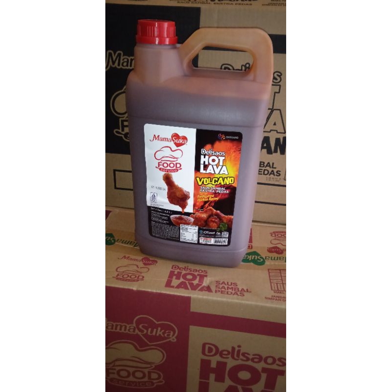 

MamaSuka - Delisaos Saus Sambal Pedas Hot Lava Volcano Derigen 1 pcs @ 6, 2 kg