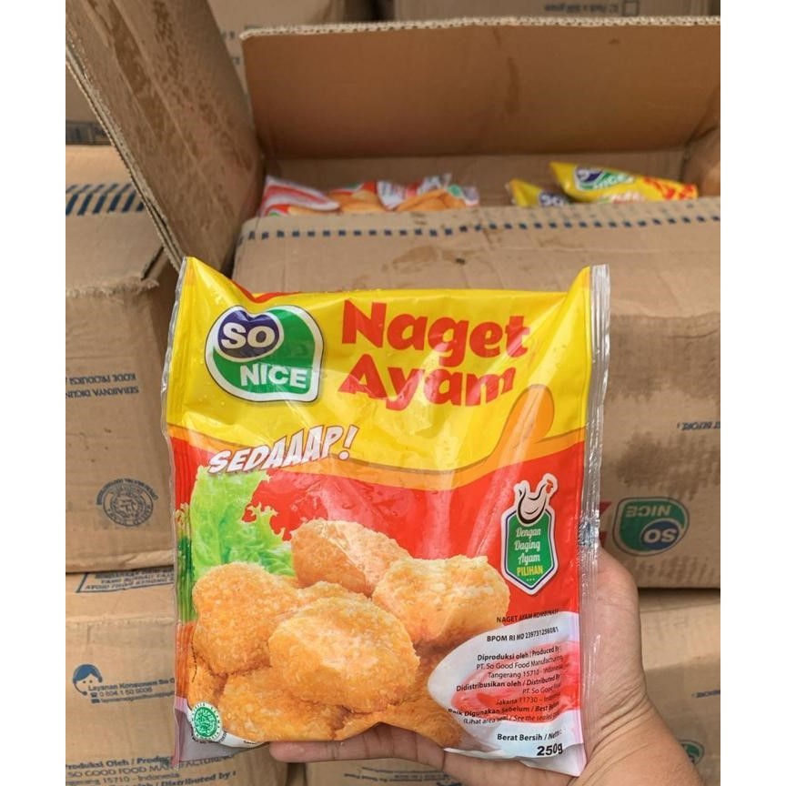 Nugget Ayam / Naget Ayam / Chicken Nugget So Nice / So Nice Nugget Ayam 250gr