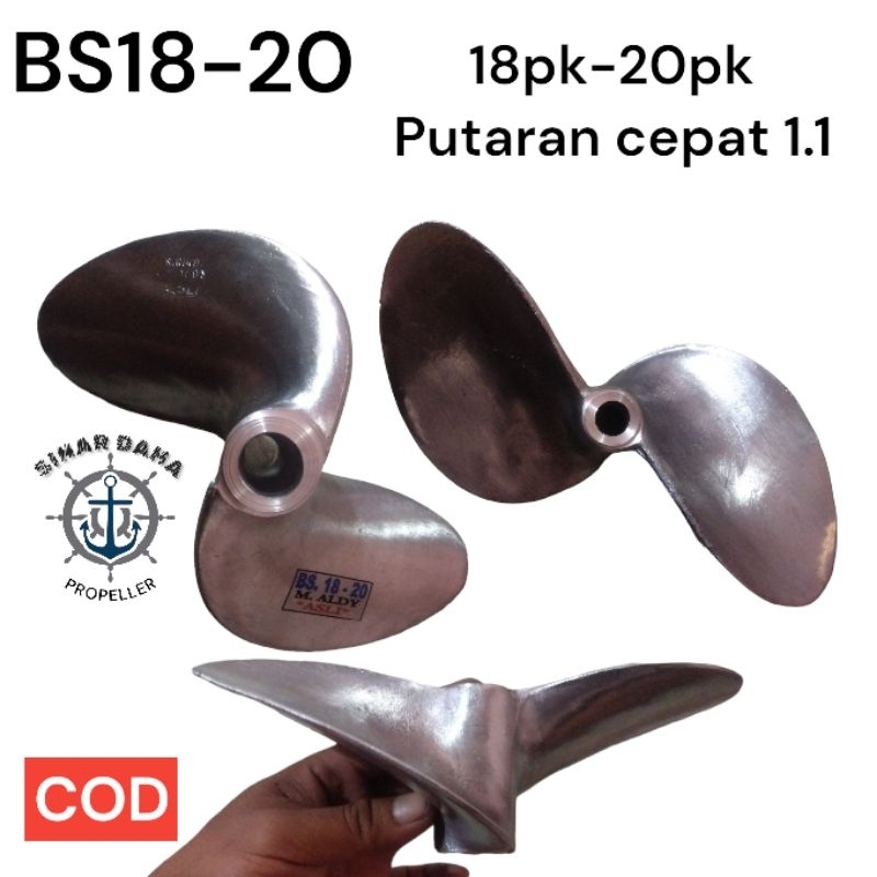 KIPAS PERAHU KETINTING BS18-20.BALING BALING PERAHU KETINTING/PROPELLER