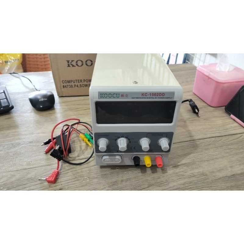 DC POWER SUPPLY HP KOOCU 1502DD DIGITAL 2AMPAR