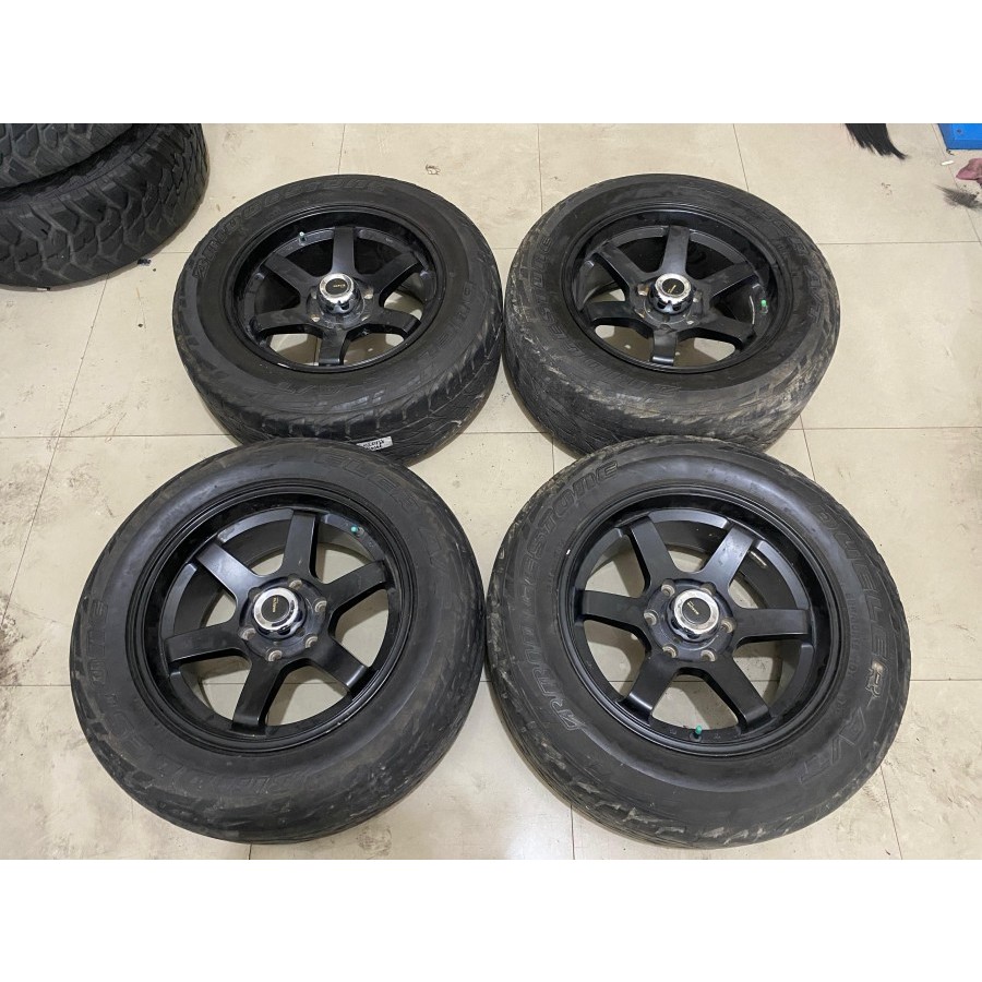 VELG MOBIL BEKAS MARUYA RING 18 LEBAR 9 PCD 6X139 ET 15 COCOK BUAT PAJERO FORTUNER