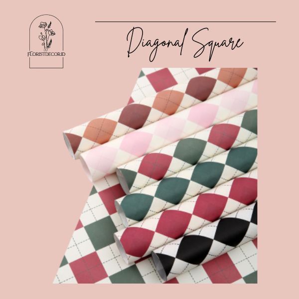 

(SW) ECER TERMURAH ECER DIAGONAL SQUARE WRAPPING PAPER KERTAS BUKET BUNGA CELLOPHANE / KERTAS MOTIF BUKET WISUDA KEKINIAN