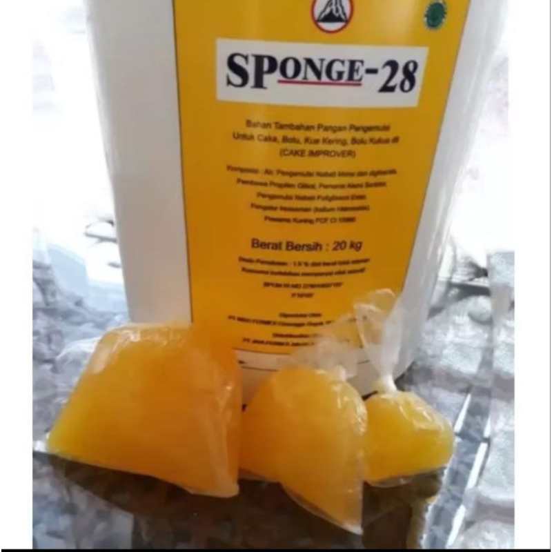 

sponge 28 original pelembut/pengembang tersedia 500g/1kg