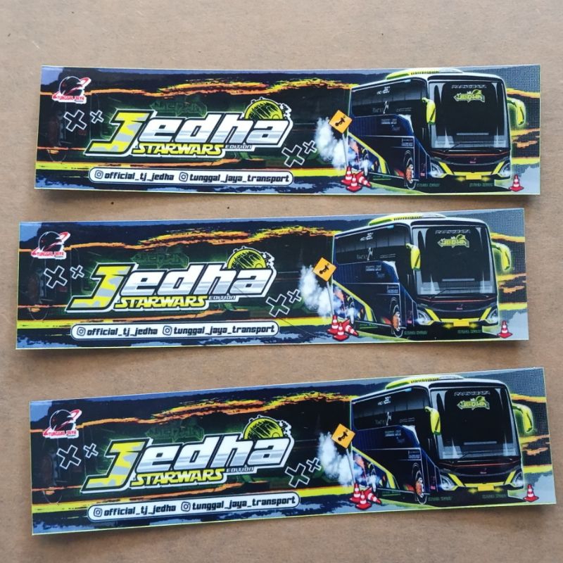 Stiker bus Tunggal jaya jedha