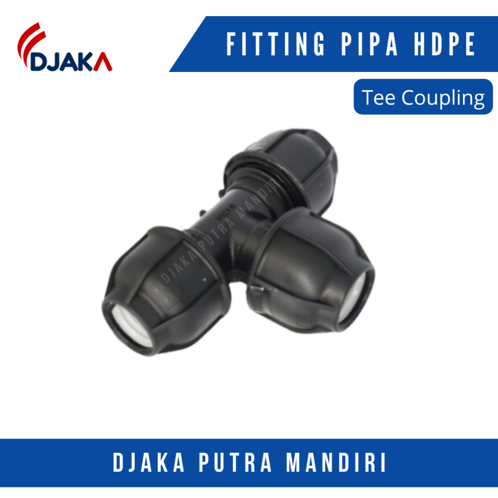 Tee hdpe / Tee coupling hdpe 1 inchi